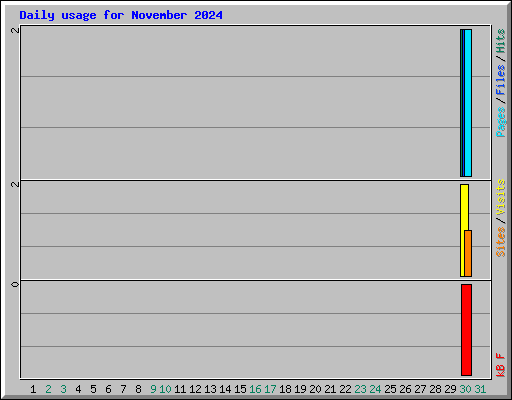 Daily usage for November 2024