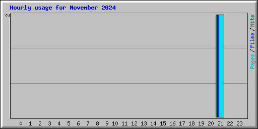 Hourly usage for November 2024