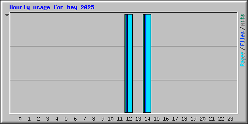 Hourly usage for May 2025